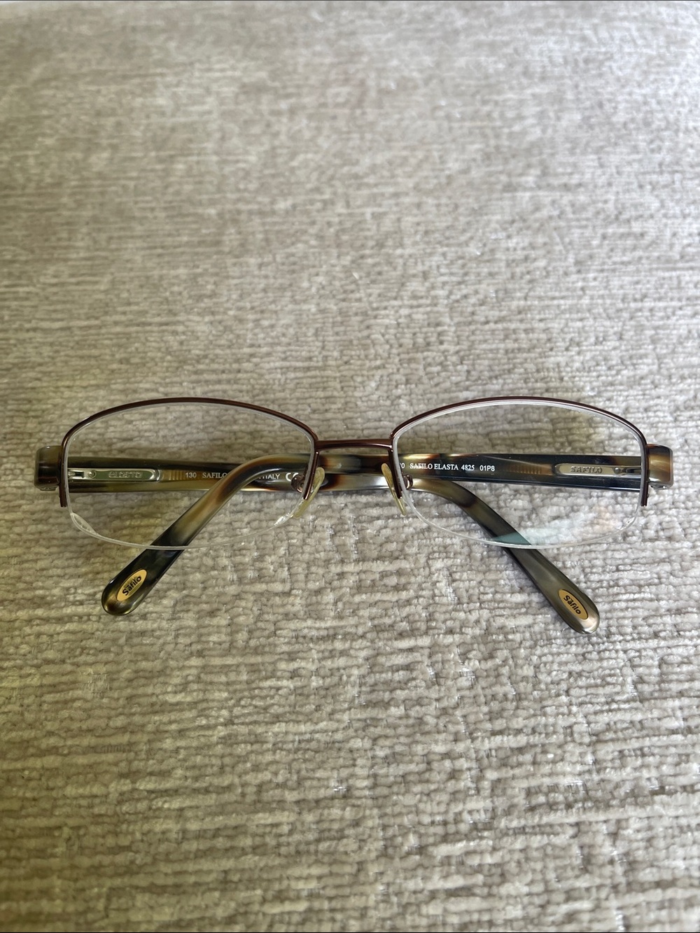 Semi-Rimless Safilo Elasta Eyeglasses